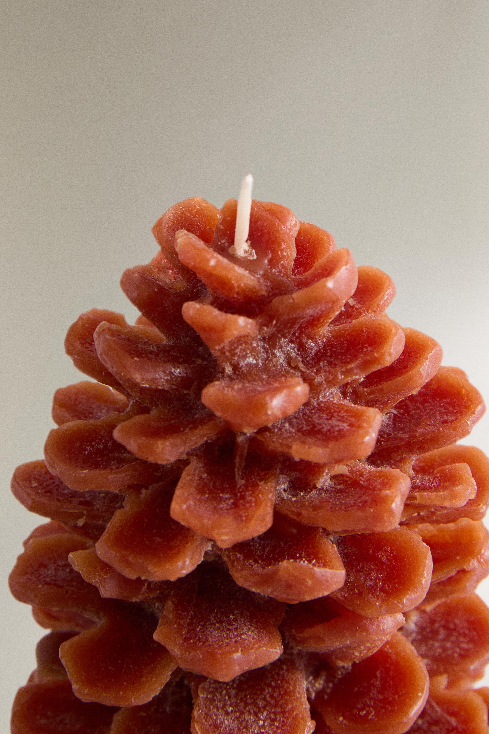 LARGE PINE CONE PUMPKIN SPICE SCENTED CANDLE