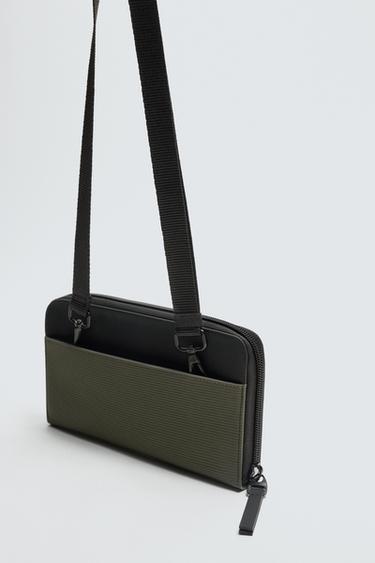 RUBBERISED XL WALLET - Khaki Green by Zara - Image 2