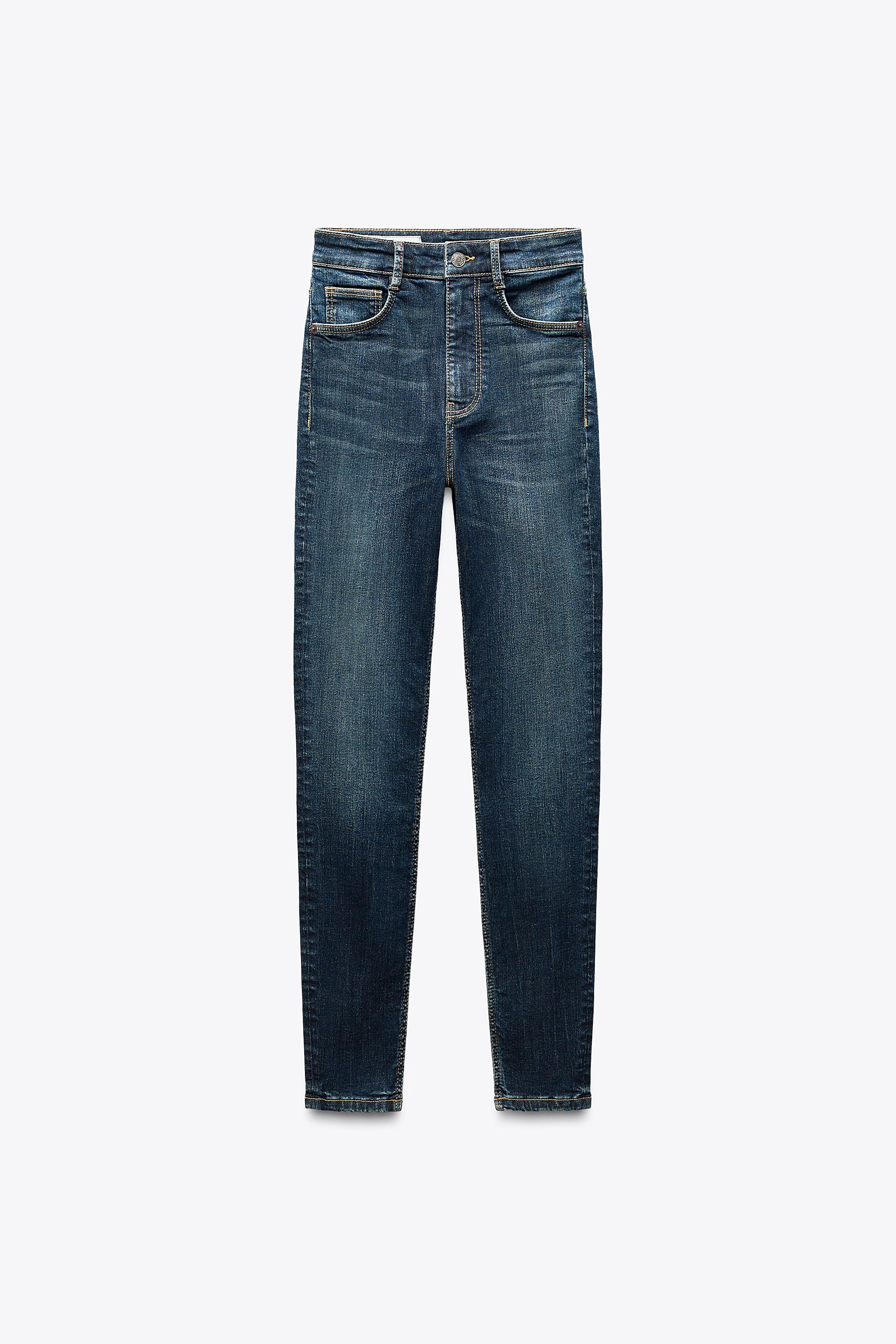 Pantalones Vaqueros Mujer Elasticos Jeans ZARA High-waisted Sculpt