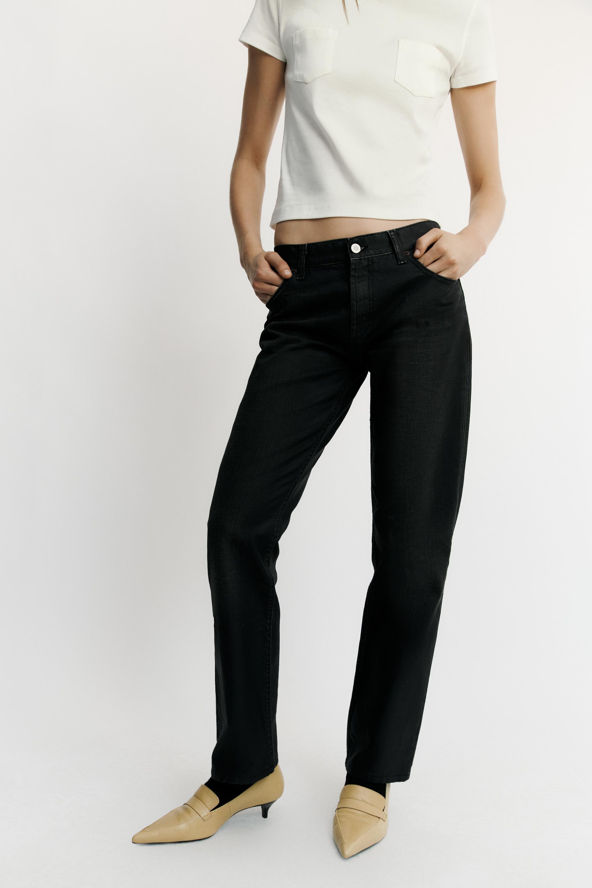 LOW-RISE LOOSE STRAIGHT TRF JEANS - thumbnail 2