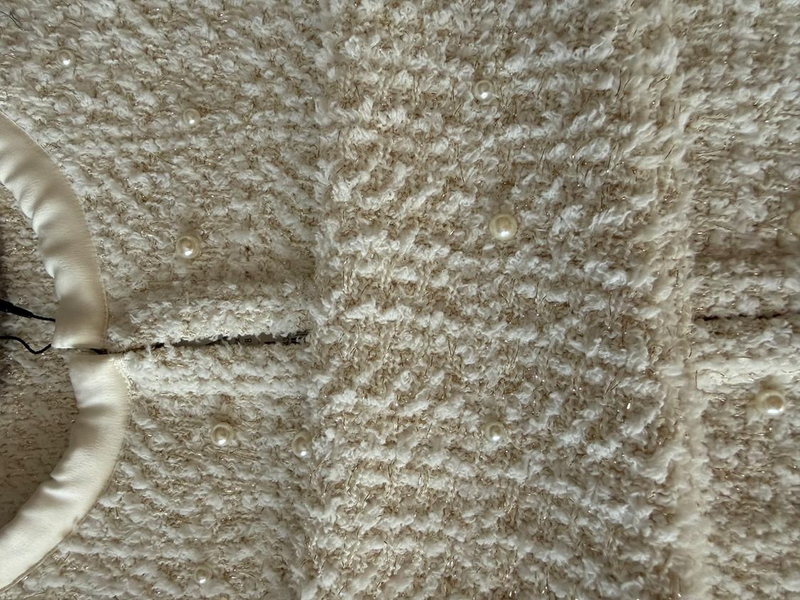 KNIT CARDIGAN WITH FAUX PEARLS - Image 4