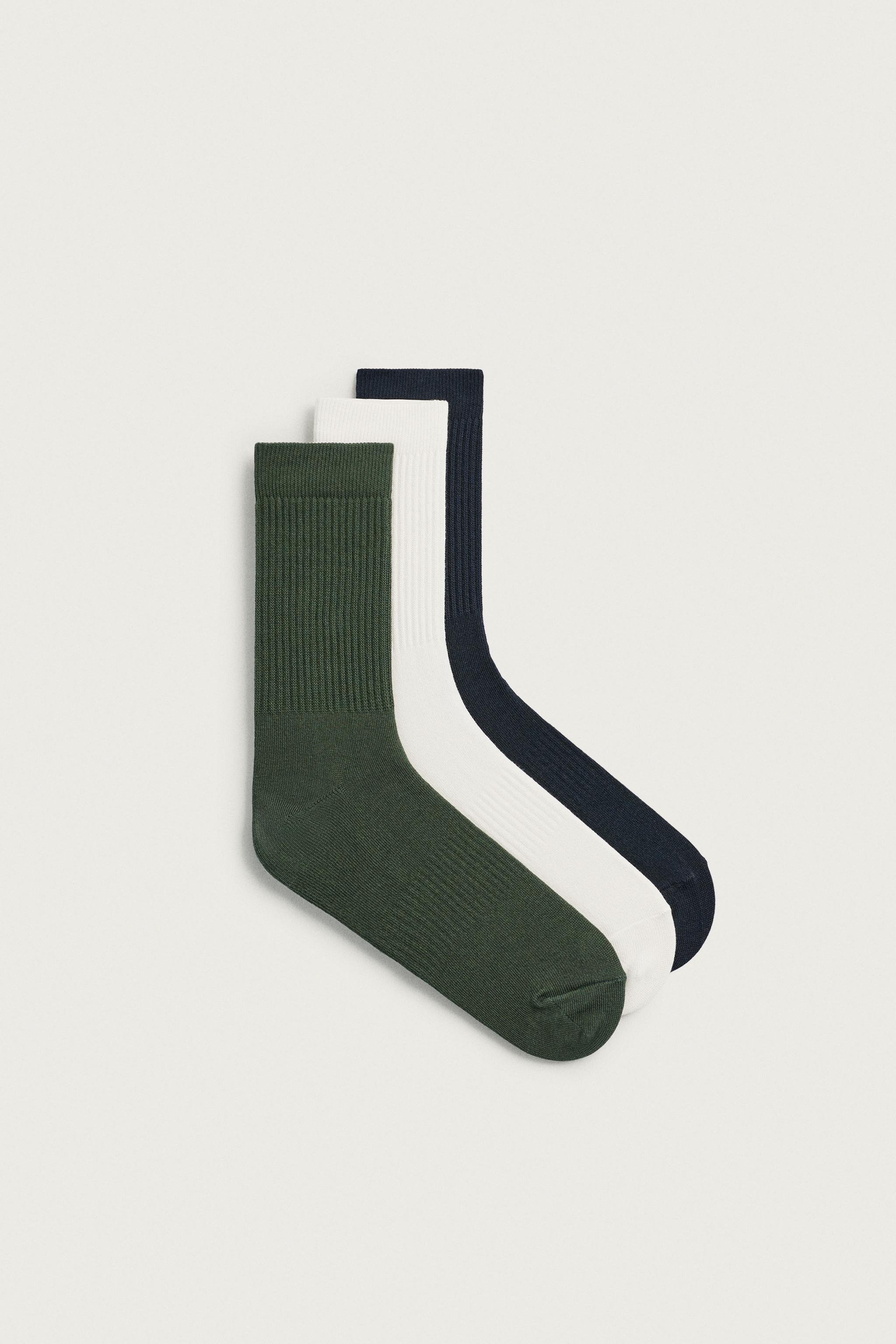 BASIC RIBBED SOCKS 3-PACK