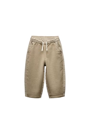 COMFORT TROUSERS WITH CONTRAST DETAIL