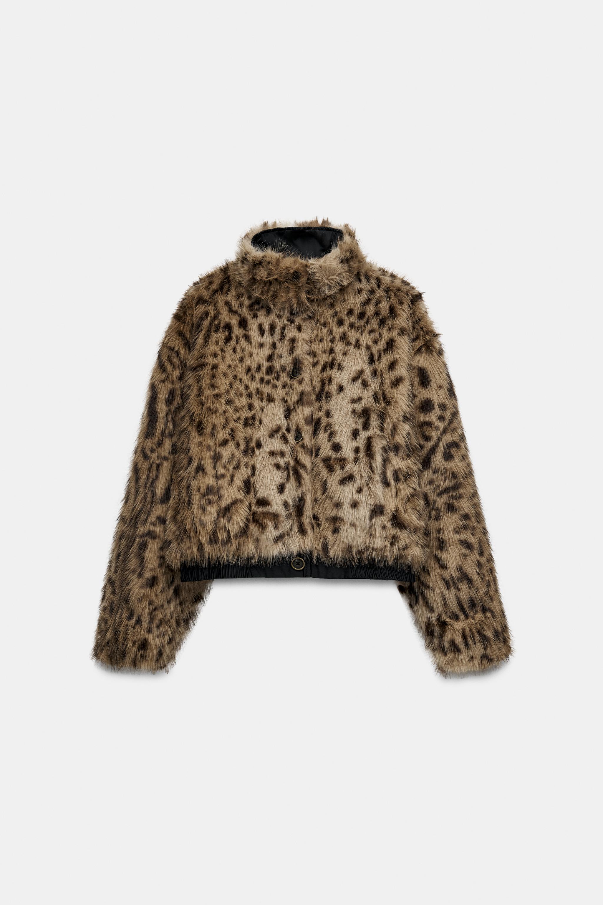 REVERSIBLE FAUX FUR JACKET