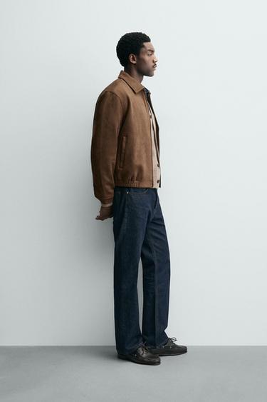 BLOUSON EFFET DAIM - Cognac de Zara - Image 3