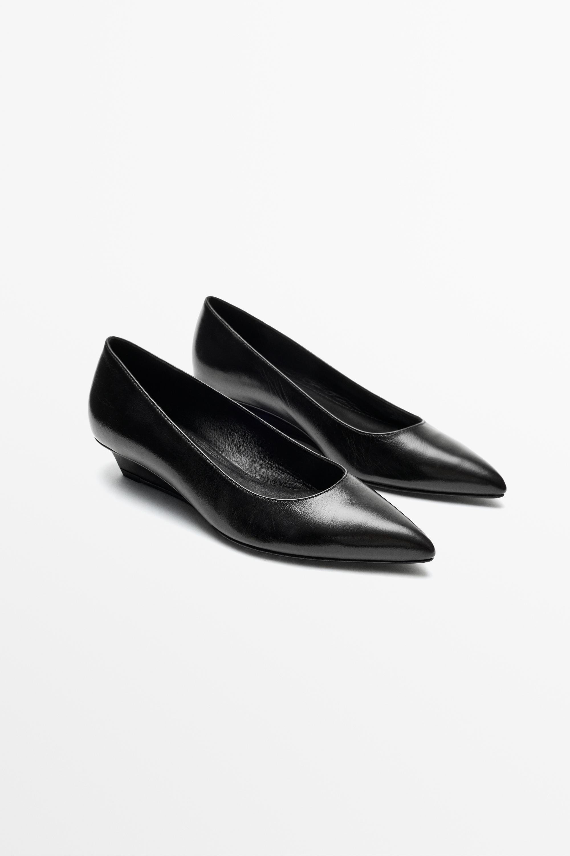 Chaussure à talon en cuir