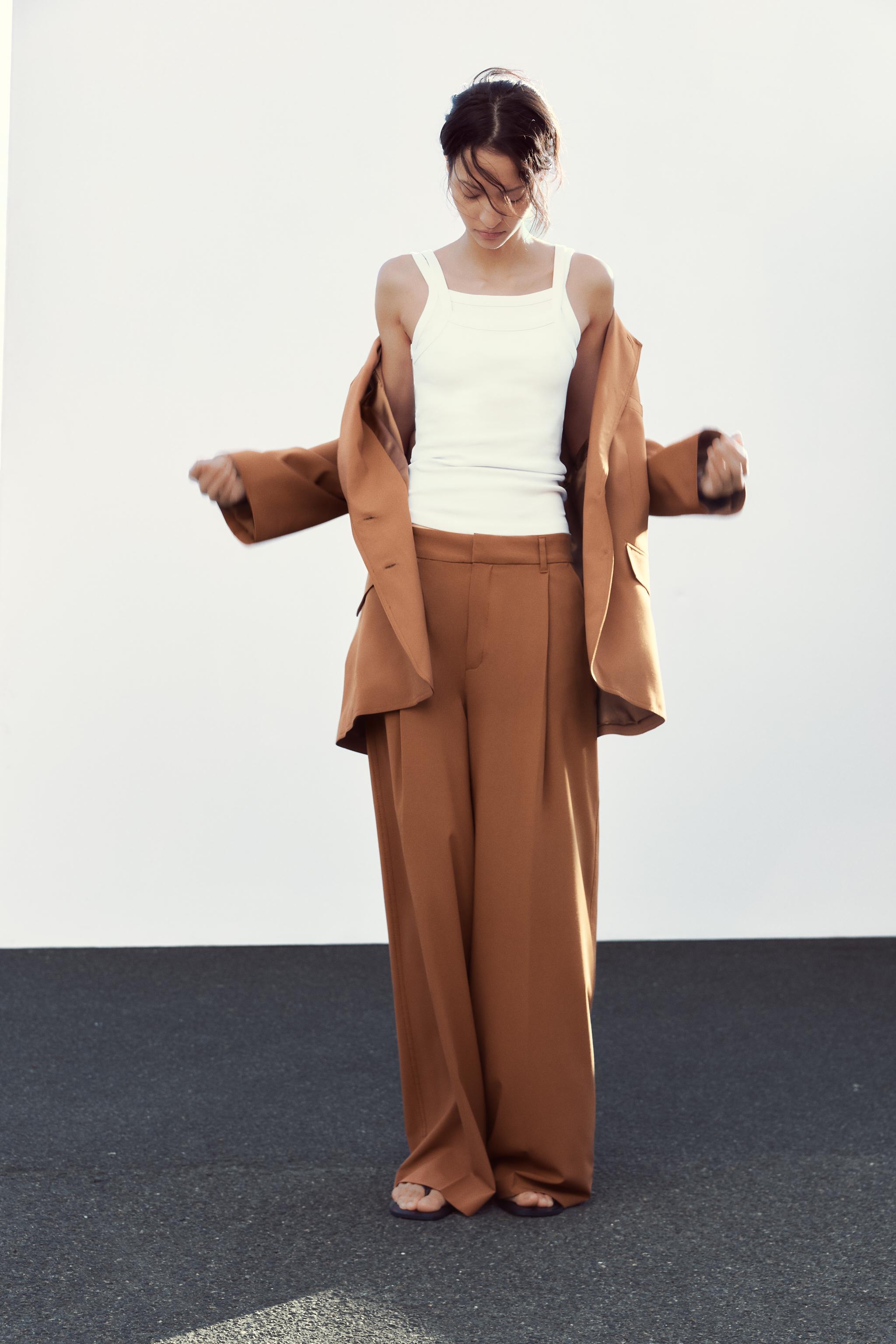 プリーツ パンツ - キャラメル | ZARA Japan / 日本 プリーツ パンツ - キャラメル | ZARA Japan / 日本