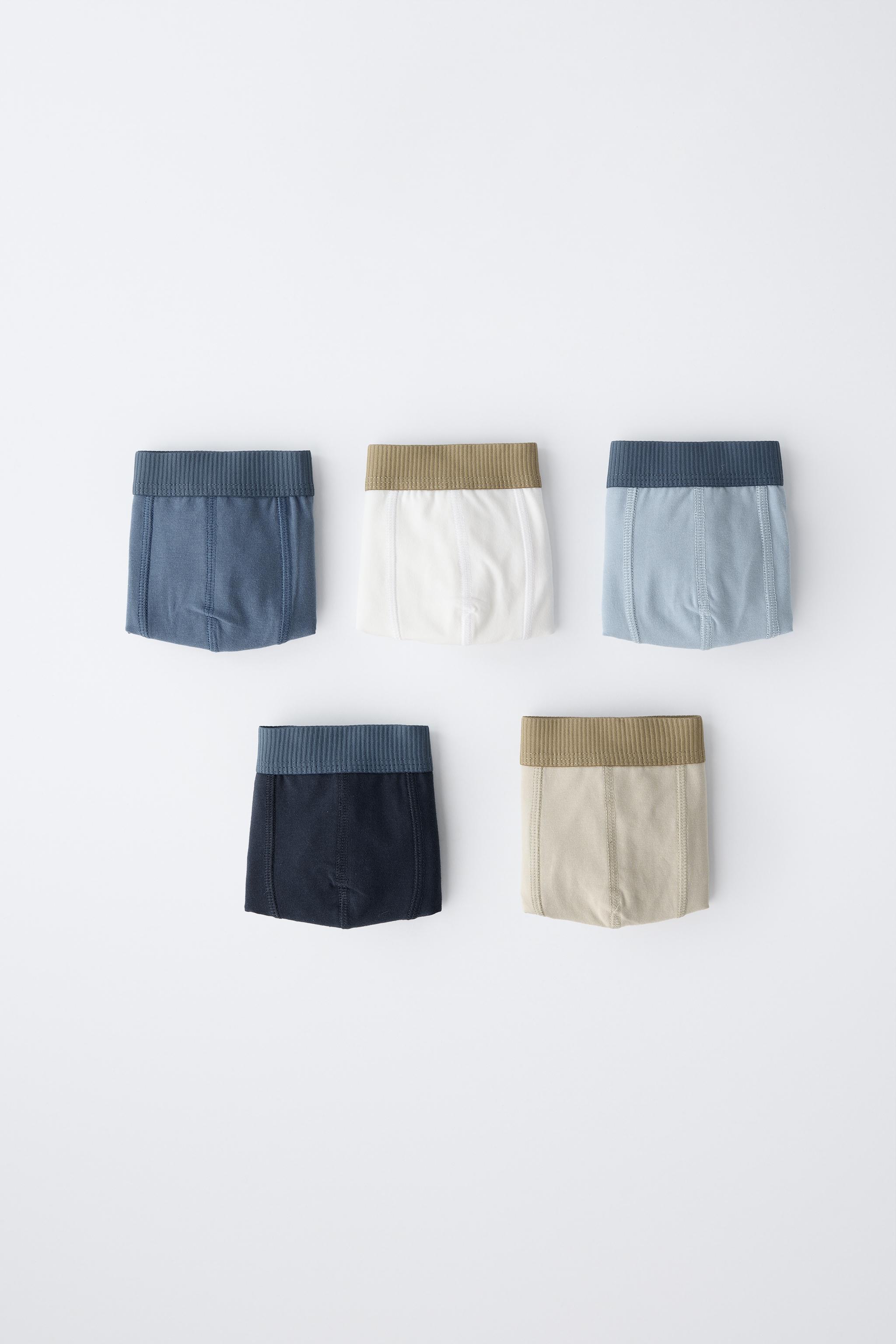 6-14 ANS/ LOT DE CINQ BOXERS UNIS