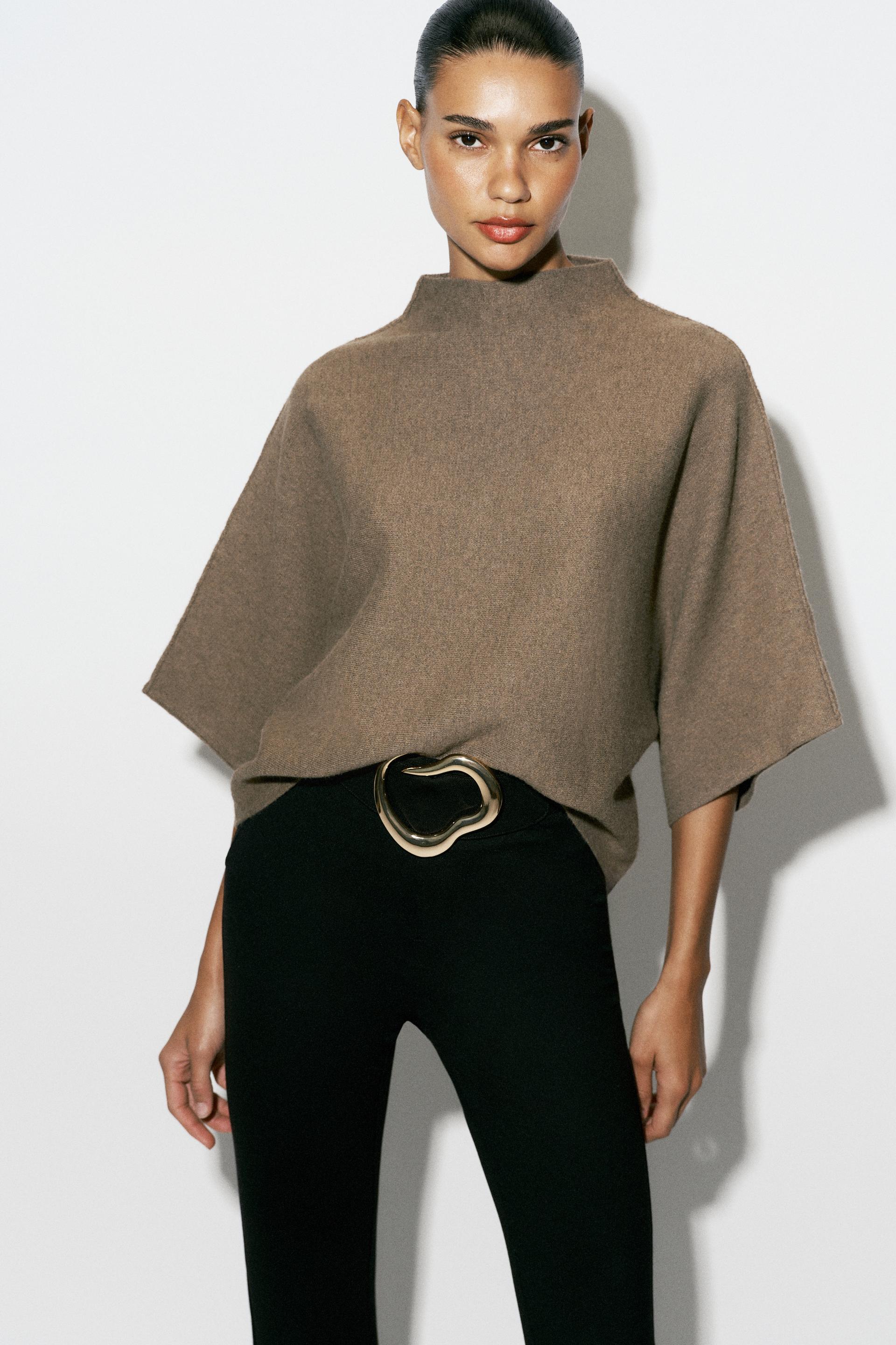 WIDE SLEEVE KNIT SWEATER thumbnail 3