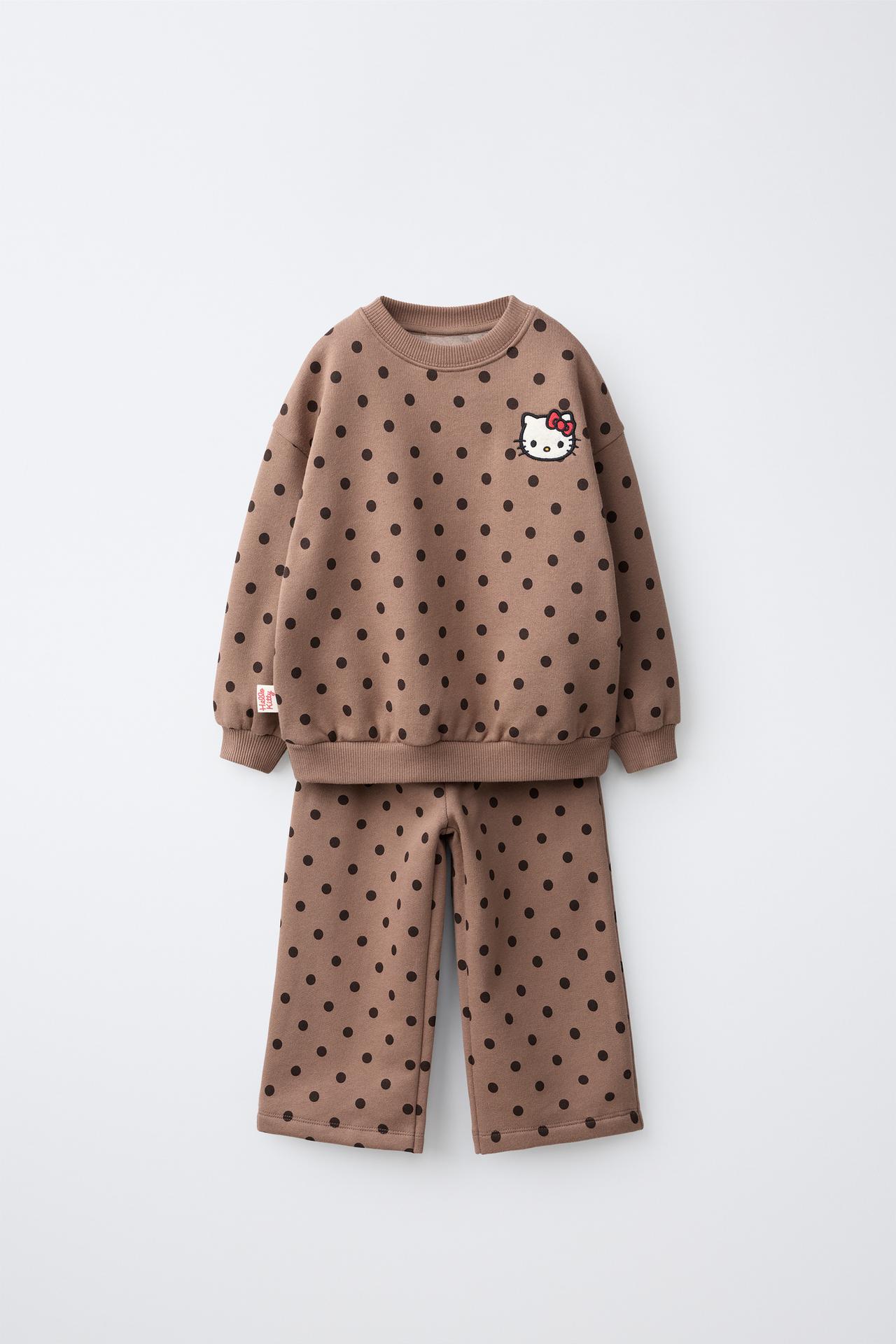 КОМПЛЕКТ ИЗ СВИТШОТА И БРЮК В ГОРОШЕК HELLO KITTY ©