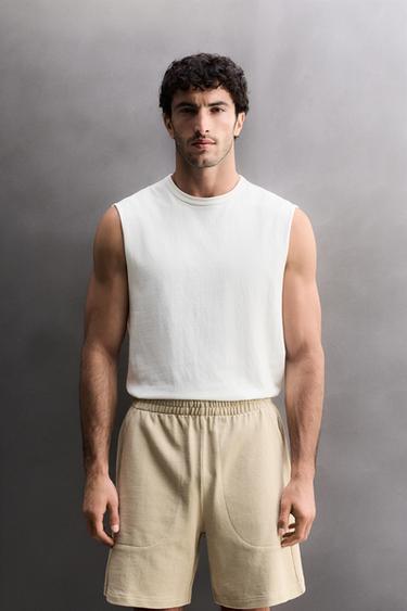 ПЛЪТЕН ПОТНИК - Бял от Zara