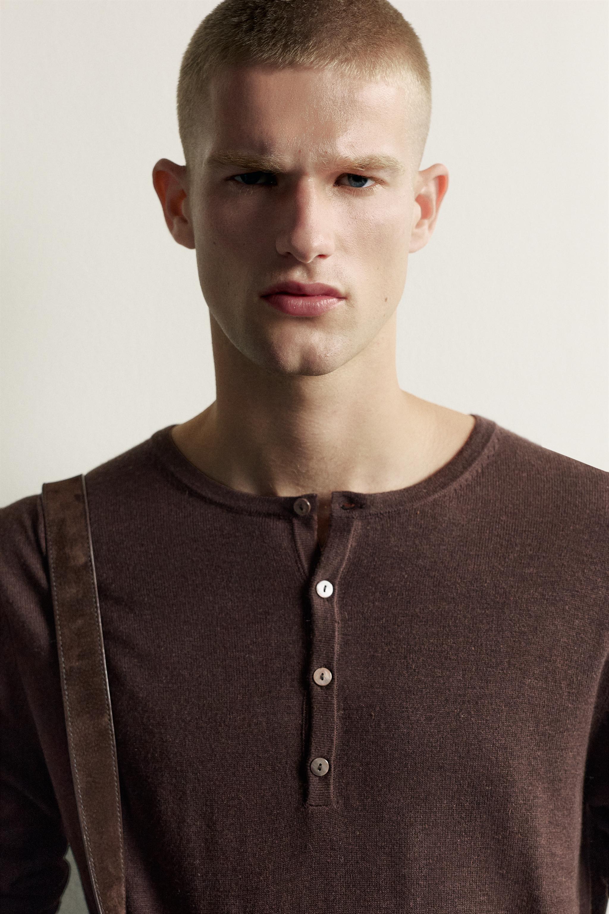 HENLEY KNIT T-SHIRT - thumbnail 5