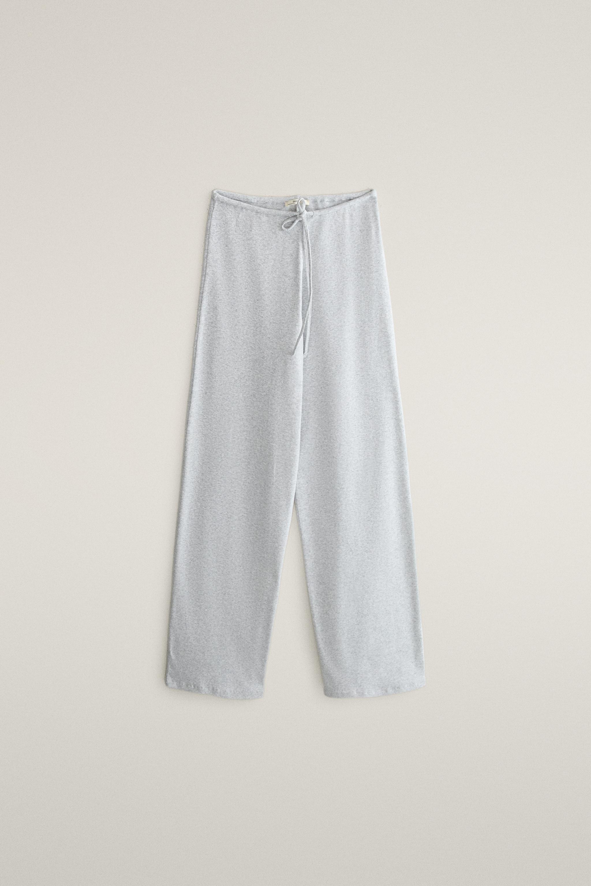 RIBBED COTTON TROUSERS