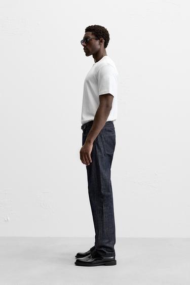 T-SHIRT REGULAR FIT BASIQUE - Blanc de Zara - Image 3
