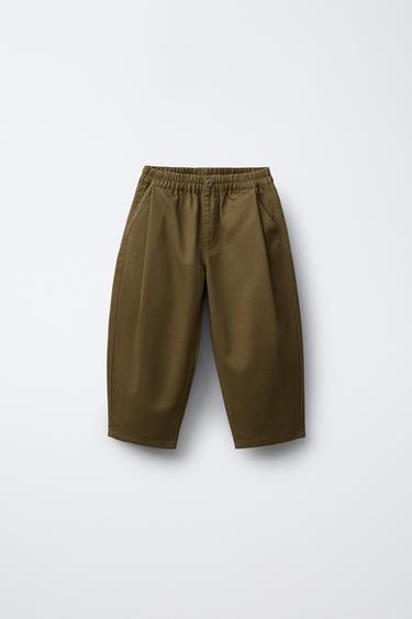 PANTALÓN BALLOON SOFT TOUCH - Marrón de Zara