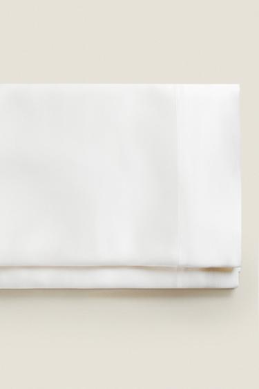 100% MULBERRY SILK FLAT SHEET - Ecru by Zara - Image 0