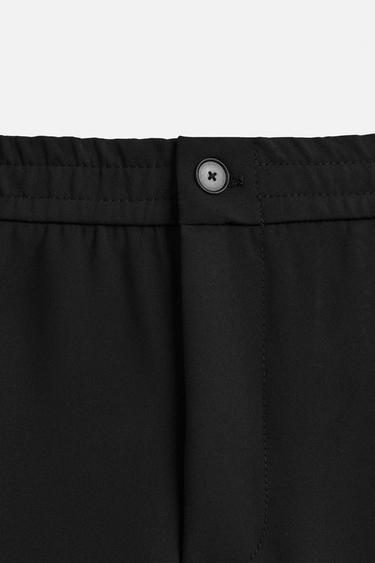 REGULAR FIT TROUSERS - Black by Zara - Image 8
