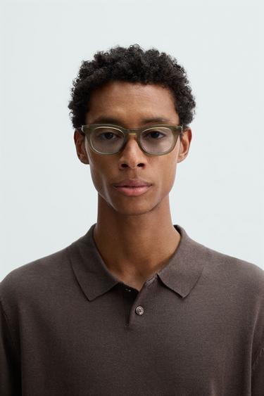 ÓCULOS DE SOL QUADRADOS - Marrom da Zara - Imagem 0