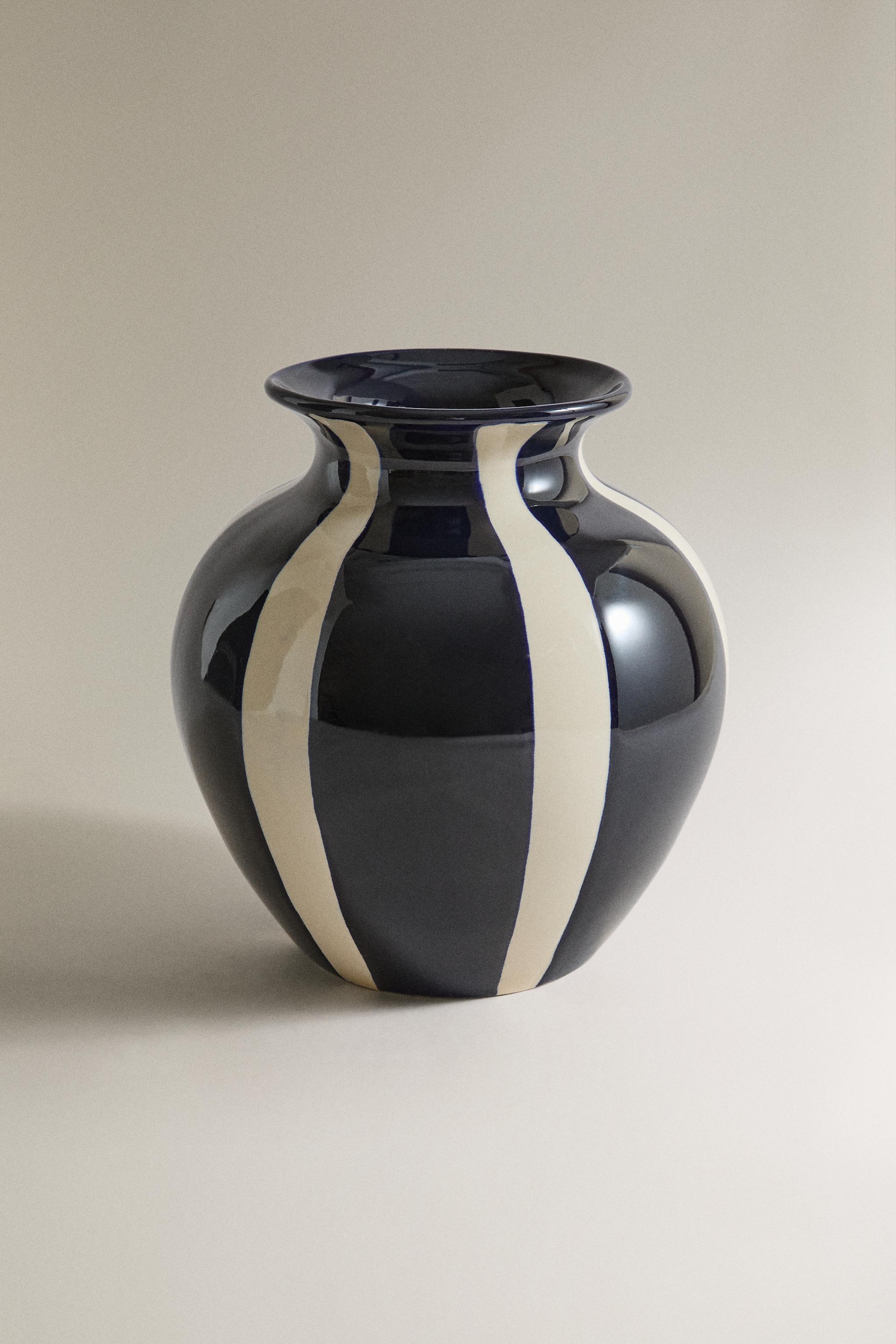 VASE DÉCORATIF EN CÉRAMIQUE ROND