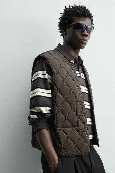 TECHNICAL JACKET WITH DETACHABLE WAISTCOAT - Brown by Zara - Image 7