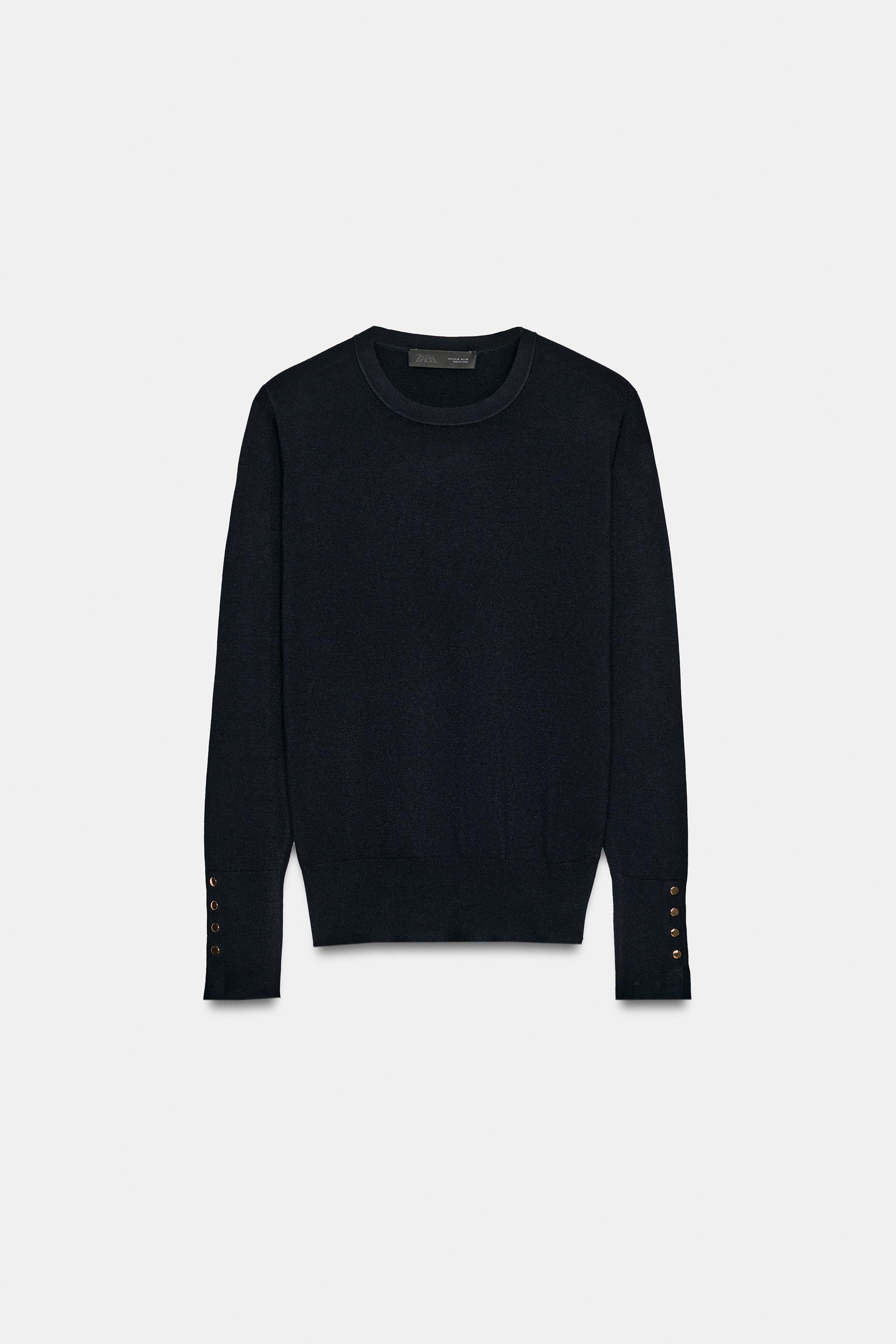 BASIC KNIT JUMPER — Navy blue