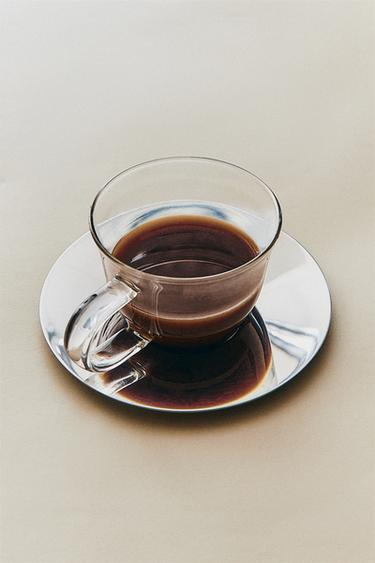 Zara BOROSILICATE GLASS MUG AND SAUCER - 990