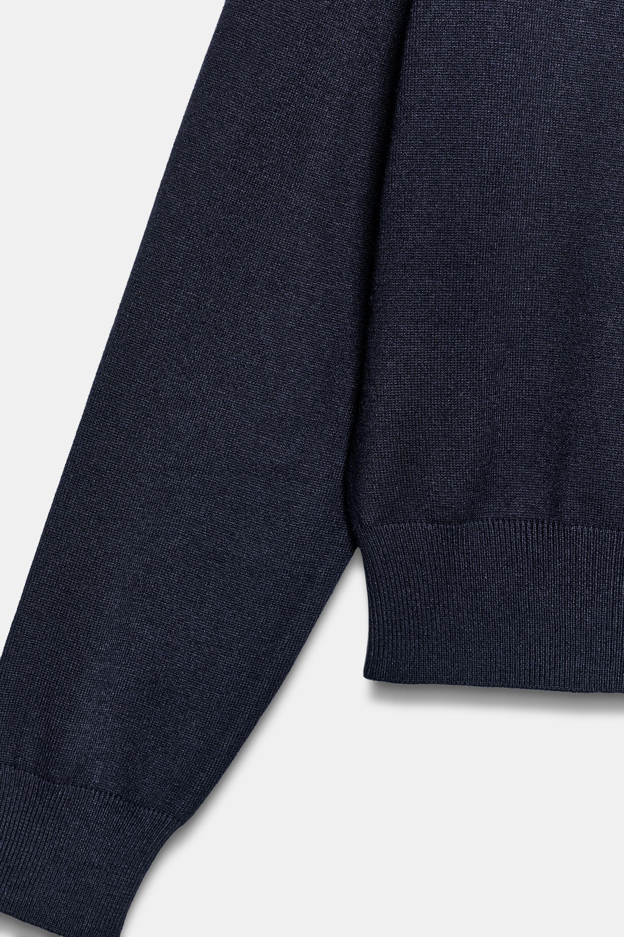 Zara SHOULDER PAD KNIT POLO — фото 7