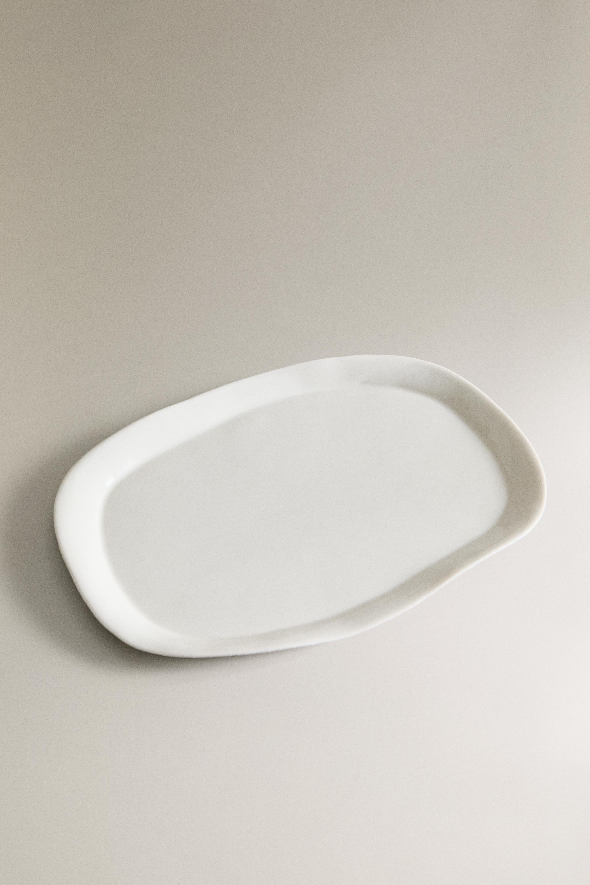TEXTURED BATHROOM TRAY — White