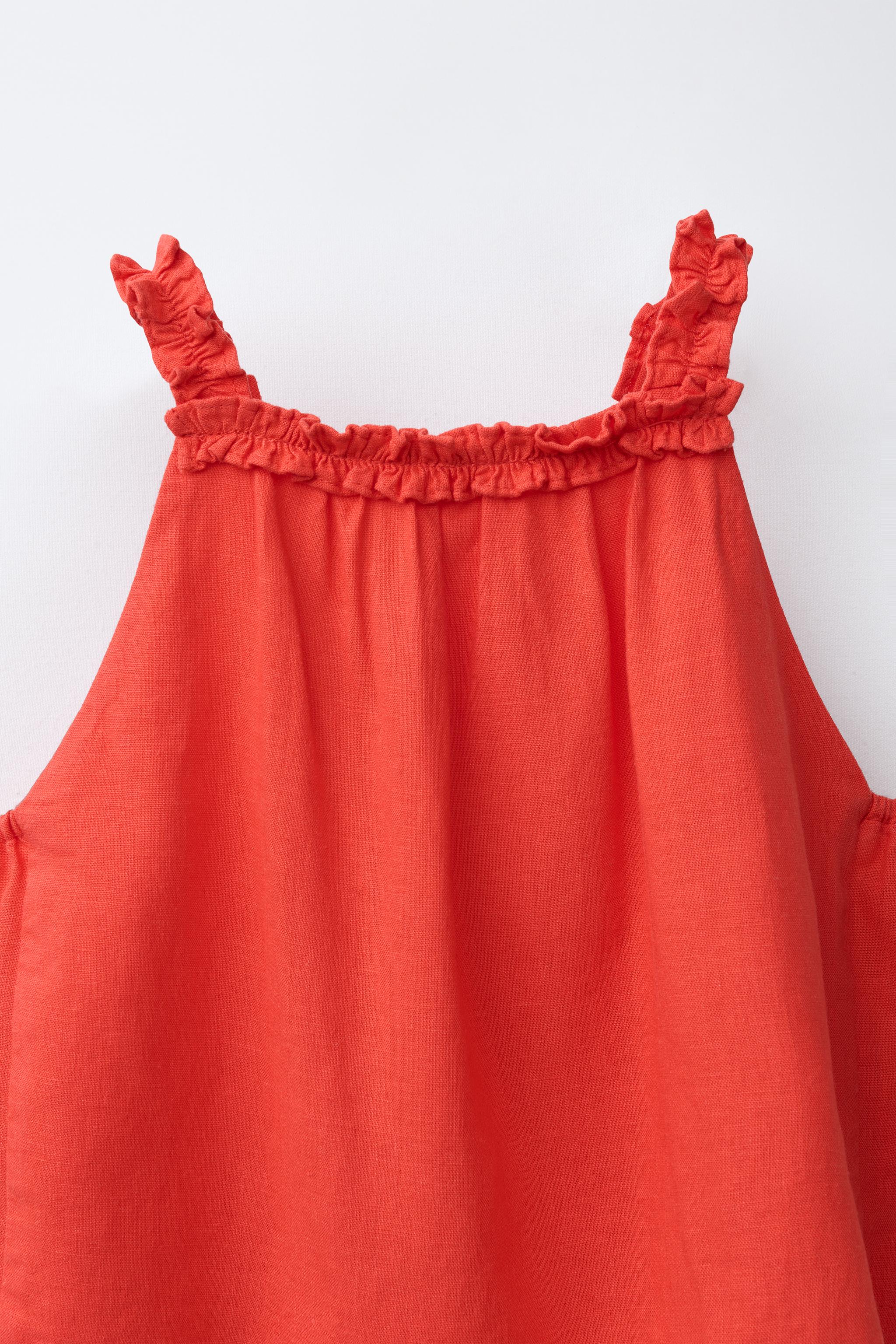 TOP HALTER AVEC LIN