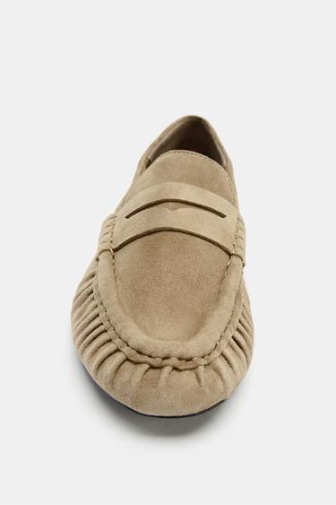 MOCASSINS SOFT EN DAIM - SABLE/MARRON de Zara - Image 4