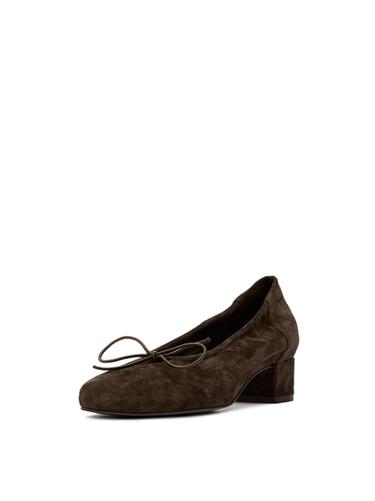 Ballerines talon - Marron de Zara
