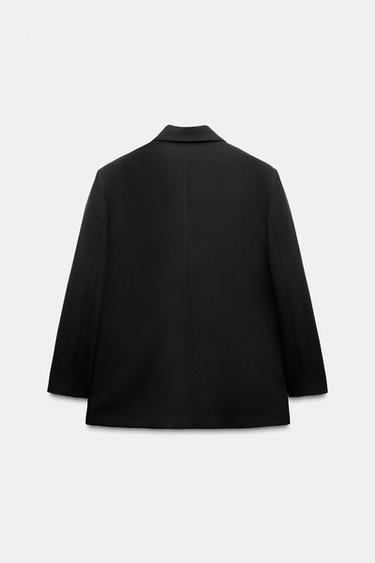 OVERSIZE DOUBLE-BREASTED BLAZER - Black by Zara - Image 8