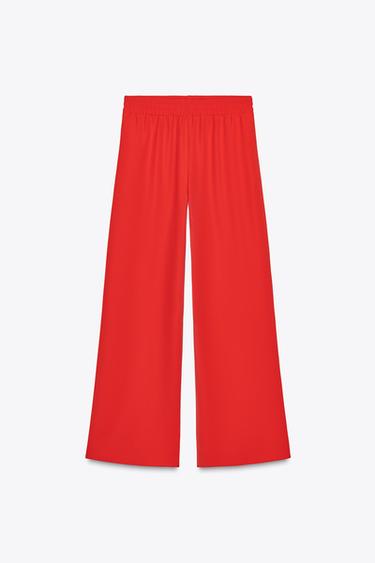 WIDE-LEG TROUSERS - Coral by Zara - Image 0
