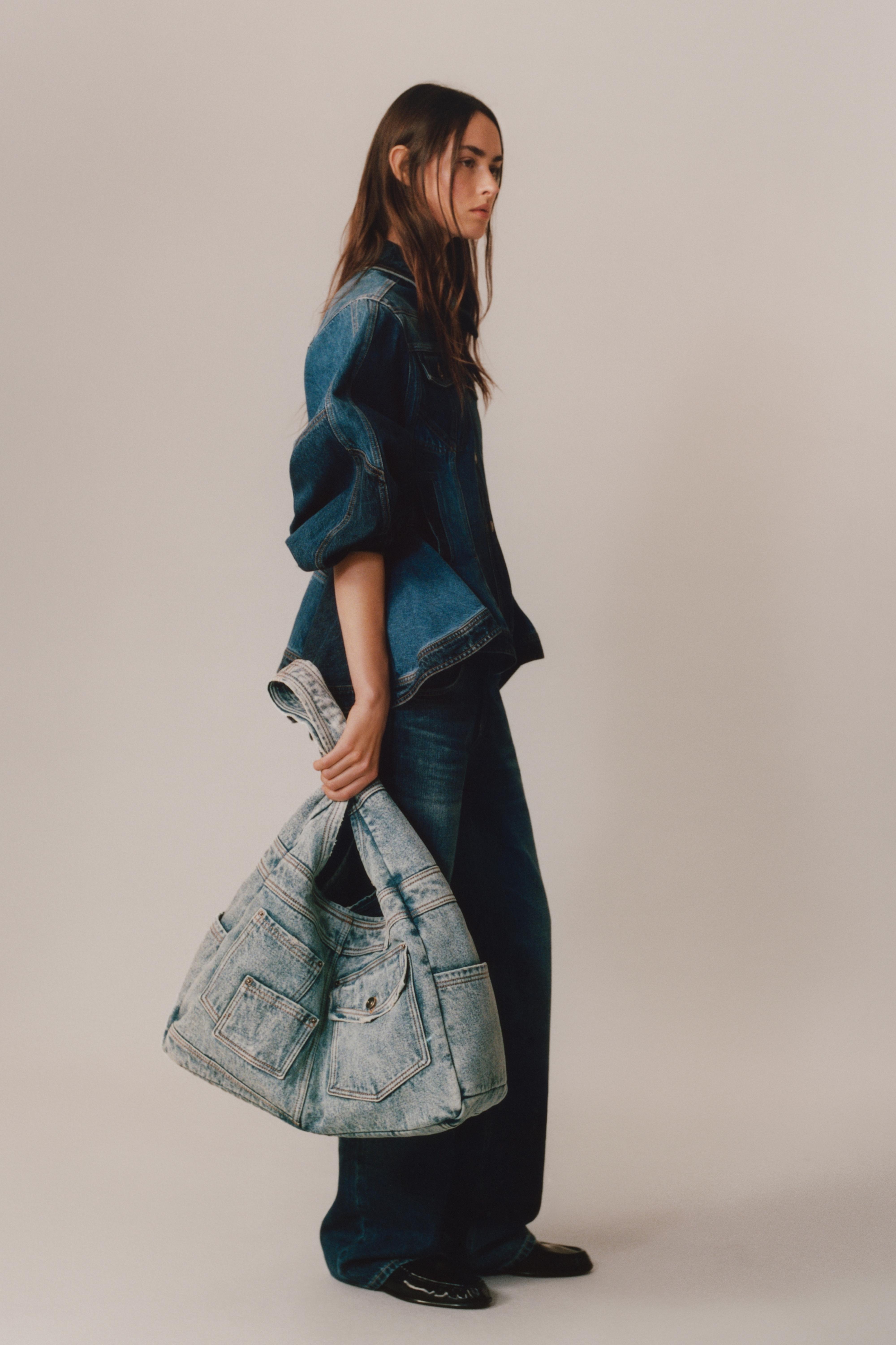 デニムマキシバッグ-LIMITED EDITION - デニムブルー | ZARA Japan / 日本