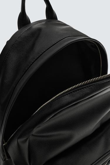 TEXTURED BACKPACK - Black by Zara - Image 4