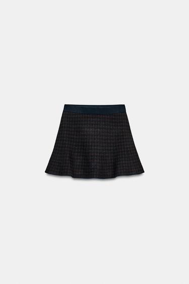 CHECK KNIT MINI SKIRT - Multicoloured by Zara - Image 0