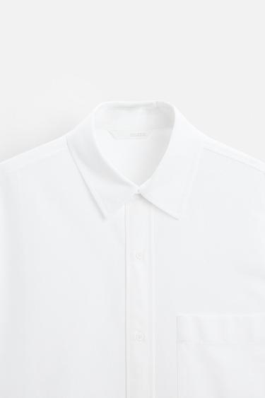 CHEMISE OVERSIZE OXFORD - Blanc de Zara - Image 8