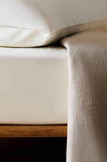 CHILDREN'S COTTON FITTED SHEET - Oyster-white by Zara - Image 6