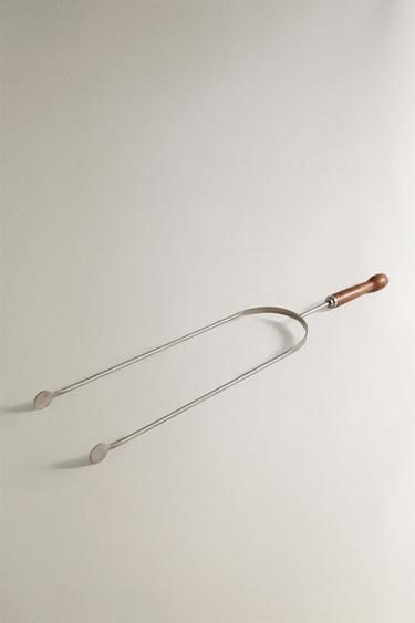 STEEL FIREPLACE TONGS - Silver by Zara - Image 1