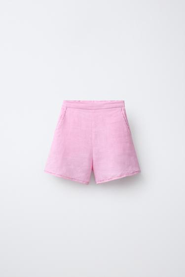 BERMUDA 100% LINO - Rosa de Zara