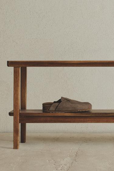ACACIA WOOD DOUBLE BENCH - Brown by Zara