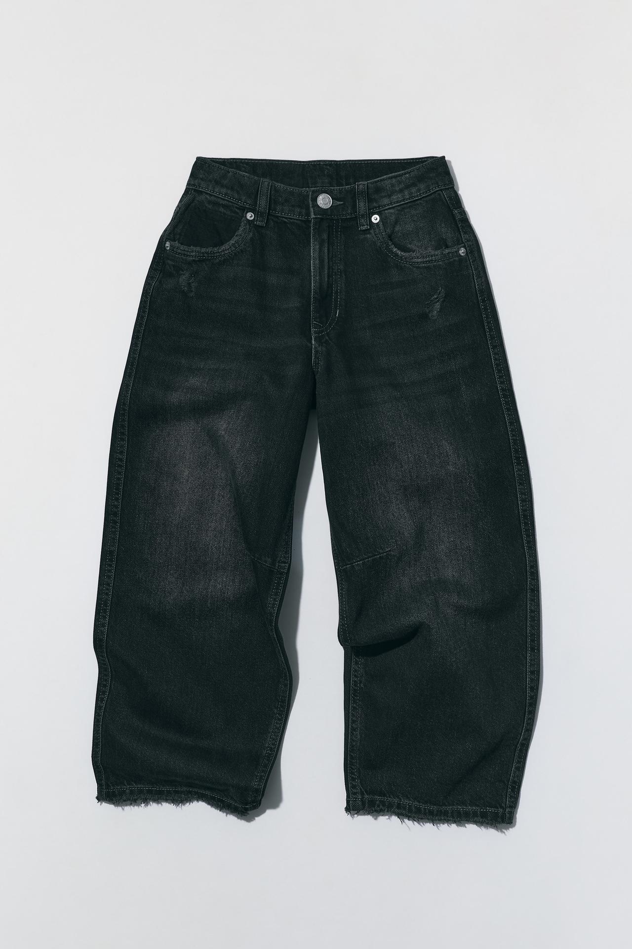 STAR BAGGY JEANS — Blue / Black