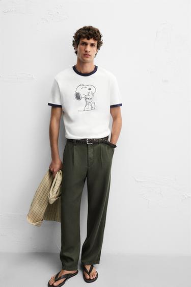 LYOCELL PLEATED TROUSERS - Green by Zara - Image 4