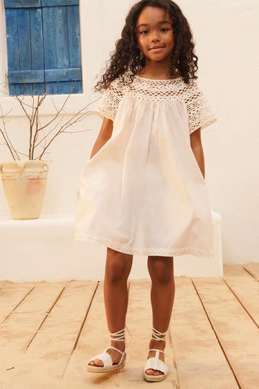 ROBE COL DENTELLE LIMITED EDITION - Rose pâle de Zara