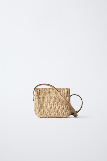 SAC BANDOULIÈRE RAFIA CERISES - Rose de Zara - Image 4