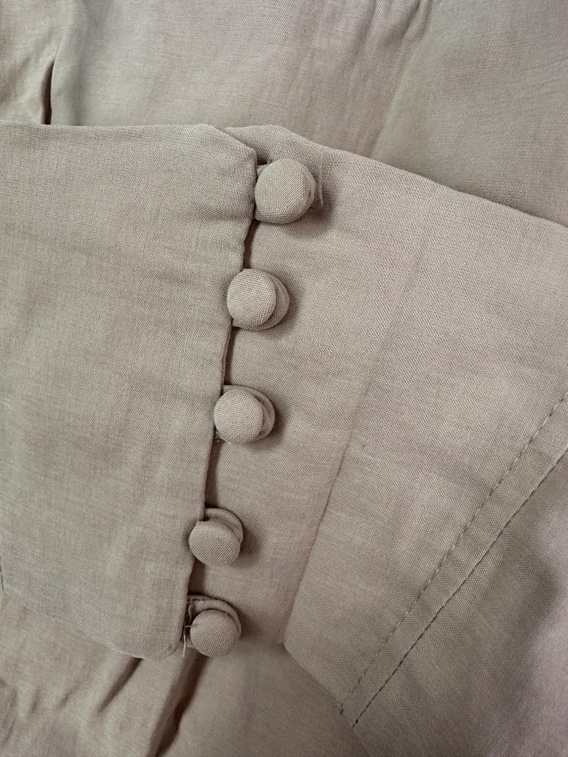 LINEN BLEND CROP TOP - Image 3
