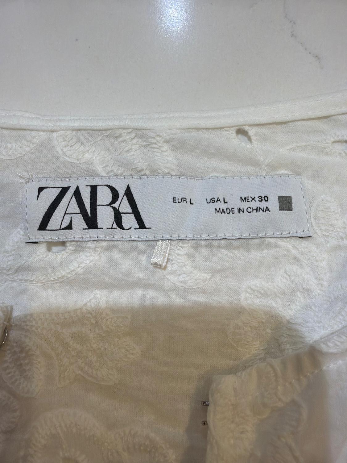 EMBROIDERED PEPLUM BLOUSE - Image 5