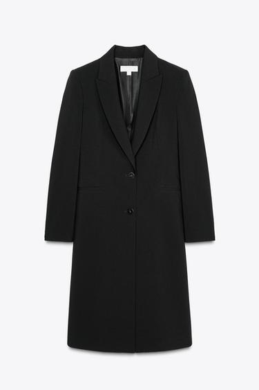 LANGER BLAZER MIT SCHULTERPOLSTERN - Schwarz von Zara