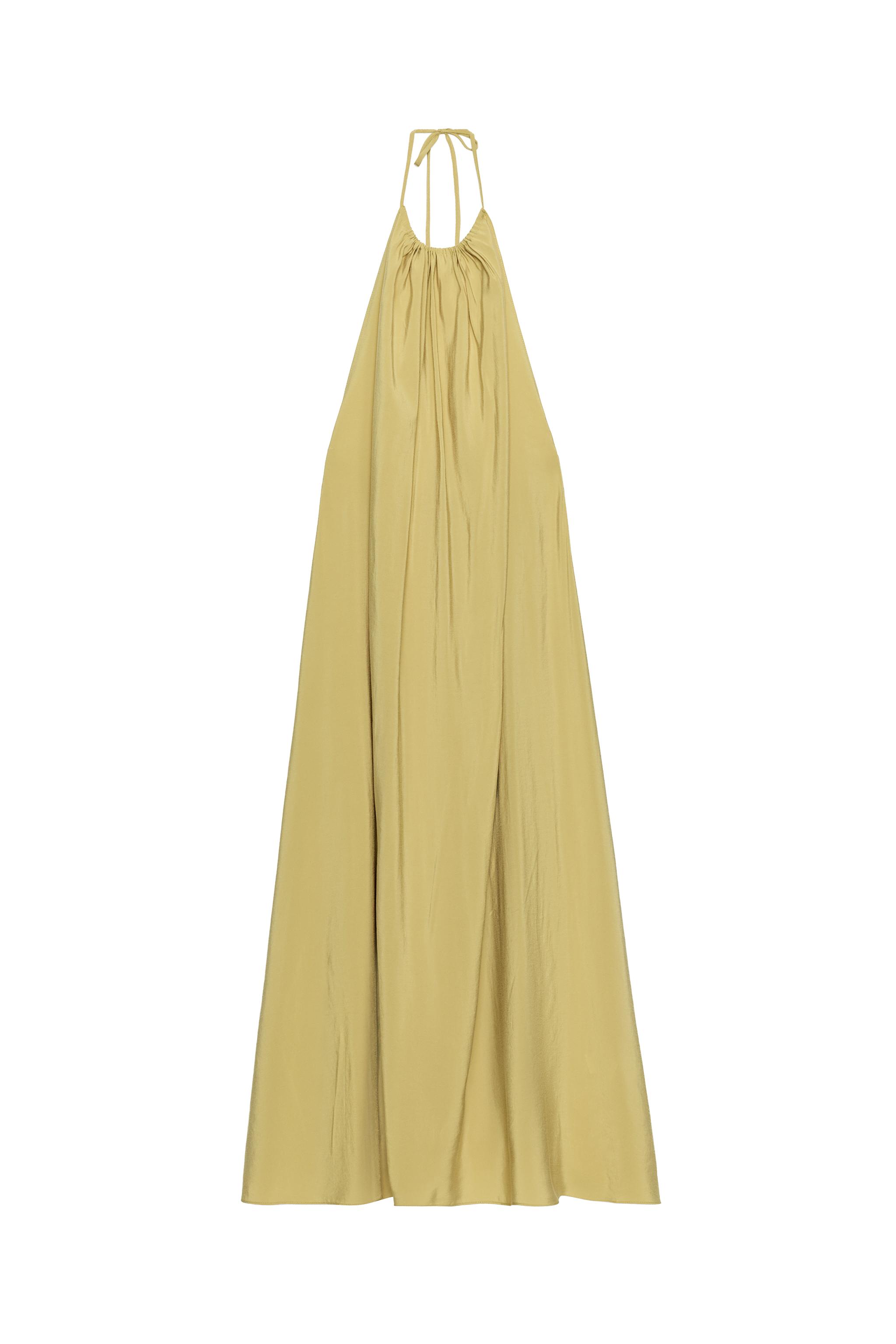 FLOWY HALTER DRESS - Oil | ZARA United States
