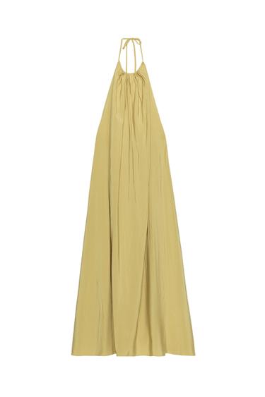 FLOWING HALTER DRESS - Oil by Zara